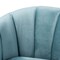 Baxton Studio Clarisse Light Blue Velvet Upholstered Gold Finished Chair 157-9781 - alternate 6
